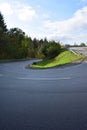 steep curve of an Eifel road, the route green hell