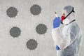 Virologist ready for testing and vaccines Royalty Free Stock Photo