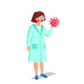 Virology Science Research Laboratory Worker Vector