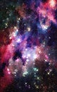 Virtical Space Stars Nubile Heavens Abstract Background Art