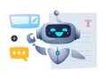 Virtual assistant. Creative neural network or artificial intelligence generates content based on user requests in online