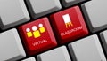Virtual Classroom - Digital Learning Concept online Royalty Free Stock Photo