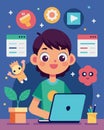 In this virtual coding class the possibilities are endless as the kids experiment with different coding languages and