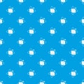 Virtual cube pattern seamless blue