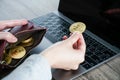 Virtual currency wallet gold bitcoin. bitcoin laptop wallet. Bit