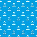 Virtual 3d reality goggles pattern seamless blue Royalty Free Stock Photo