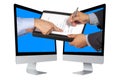 Virtual E-Business Sign Contract Business Screen