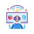 Virtual Environment Icon for Development Royalty Free Stock Photo