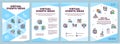 Virtual events ideas brochure template