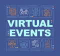 Virtual events word concepts banner