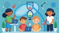 In a virtual genetics lab children explore the principles of heredity and experiment with different combinations to
