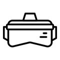 Virtual glasses device icon, outline style Royalty Free Stock Photo