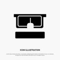 Virtual, Glasses, Medical, Eye solid Glyph Icon vector Royalty Free Stock Photo