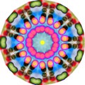 Virtual kaleidoscope mandala sequence abstract background for graphic resources.