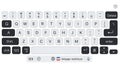 Virtual keyboard layout Royalty Free Stock Photo