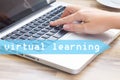 Virtual learning concept