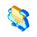 virtual machine cloud computing isometric icon vector illustration Royalty Free Stock Photo