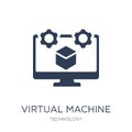 Virtual Machine icon. Trendy flat vector Virtual Machine icon on