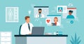 Virtual medical conference and telehealth