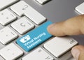 Virtual Nursing Assistants - Inscription on Blue Keyboard Key Royalty Free Stock Photo