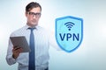 Virtual private network VPN cyber concept Royalty Free Stock Photo