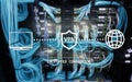 Virtual private network, VPN, Data encryption, IP substitute Royalty Free Stock Photo