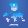 Virtual private network web security privacy concept secure vpn connection personal data protection