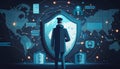 Virtual Protection: Ensuring Safety in the World of Cloud Computing - ai generated