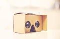 Virtual reality cardboard glasses