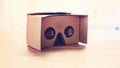 Virtual reality cardboard headset