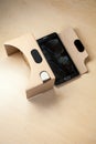 Virtual reality cardboard