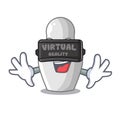 Virtual reality cartoon nesting dolls which not painted Royalty Free Stock Photo