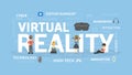Virtual reality concept. Royalty Free Stock Photo