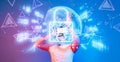 Virtual Reality Cybersecurity: Protecting Data Privacy in the Digital Era with Futuristic Technology Concepts and Royalty Free Stock Photo