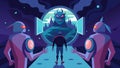 A virtual reality game where players enter a distorted mirror world their avatars transformed into terrifying creatures