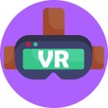 Virtual Reality Gaming Icons Royalty Free Stock Photo