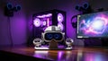 Virtual Reality Gaming Setup Royalty Free Stock Photo