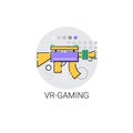 Virtual Reality Gaming Visual Technology Icon