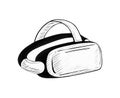 Virtual reality glasses illustration Royalty Free Stock Photo
