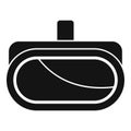 Virtual reality headset front view icon showing modern technology Royalty Free Stock Photo