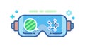 Virtual Reality Headset Goggles Icon, vector design Generative AI Royalty Free Stock Photo