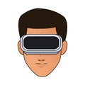 virtual reality icon image Royalty Free Stock Photo