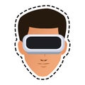virtual reality icon image Royalty Free Stock Photo