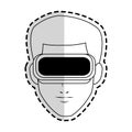 virtual reality icon image Royalty Free Stock Photo