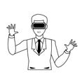 virtual reality icon image Royalty Free Stock Photo
