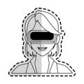 virtual reality icon image Royalty Free Stock Photo