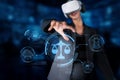 Virtual Reality and Law: Exploring Ethics and Compliance in Artificial Intelligence Governance and Cybersecurity Royalty Free Stock Photo
