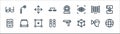 Virtual reality line icons. linear set. quality vector line set such as , d cube, move, tablet, view, steering wheel, pick