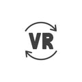 Virtual reality technology vector icon Royalty Free Stock Photo
