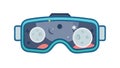 Virtual Reality Visor Headset Vector, vector design Generative AI Royalty Free Stock Photo